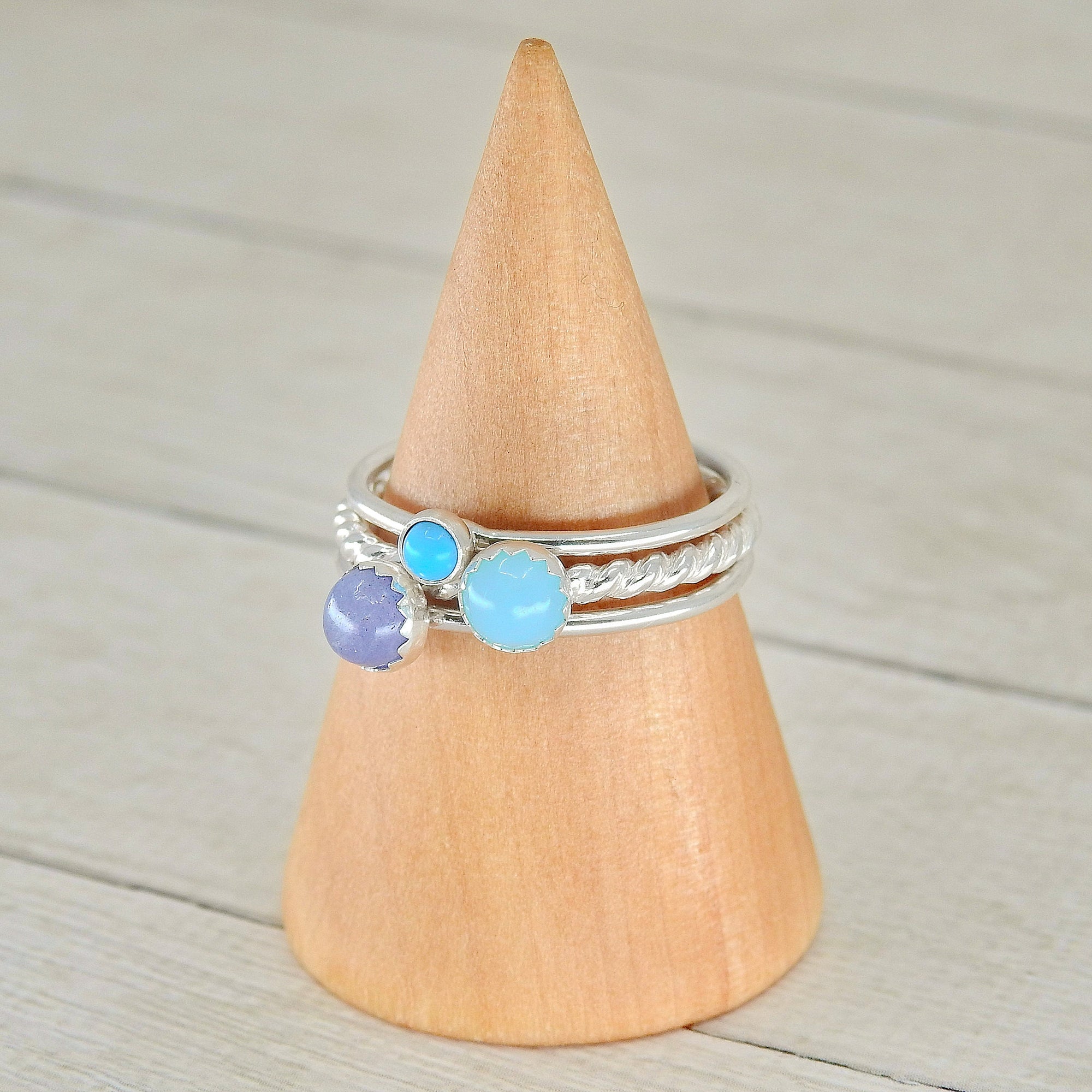 The Cerridwen Stack of Communication - Sterling Silver