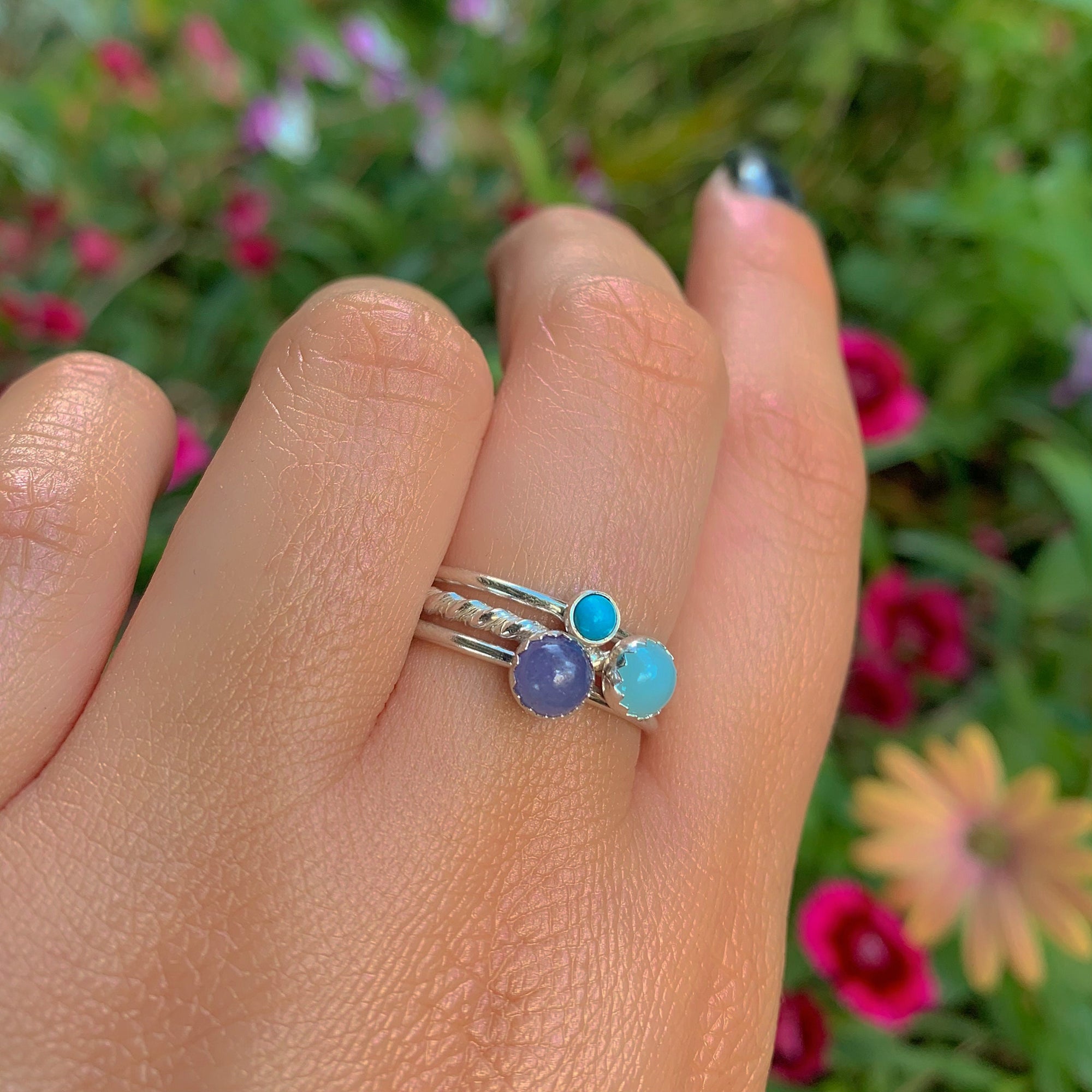The Cerridwen Stack of Communication - Sterling Silver