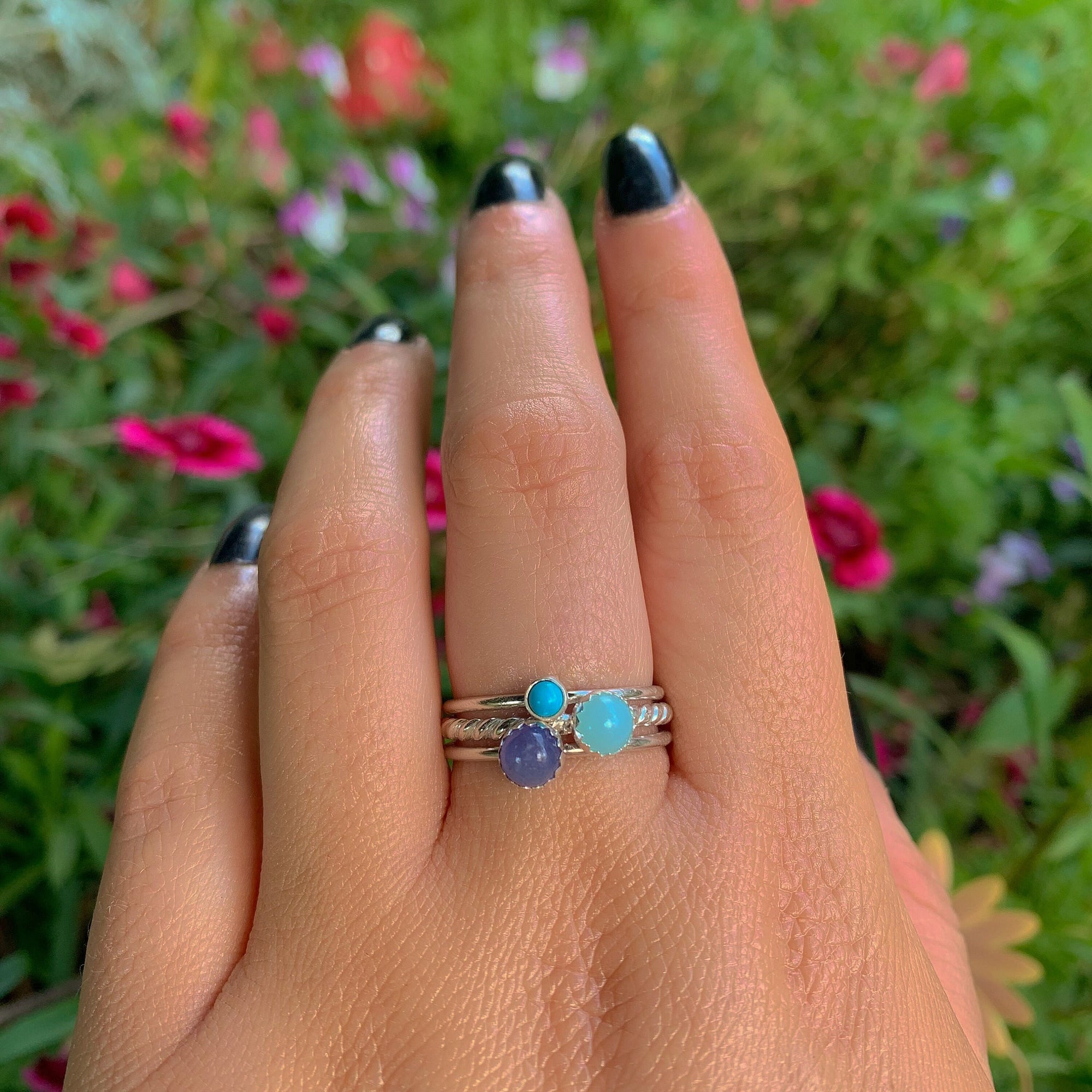 The Cerridwen Stack of Communication - Sterling Silver
