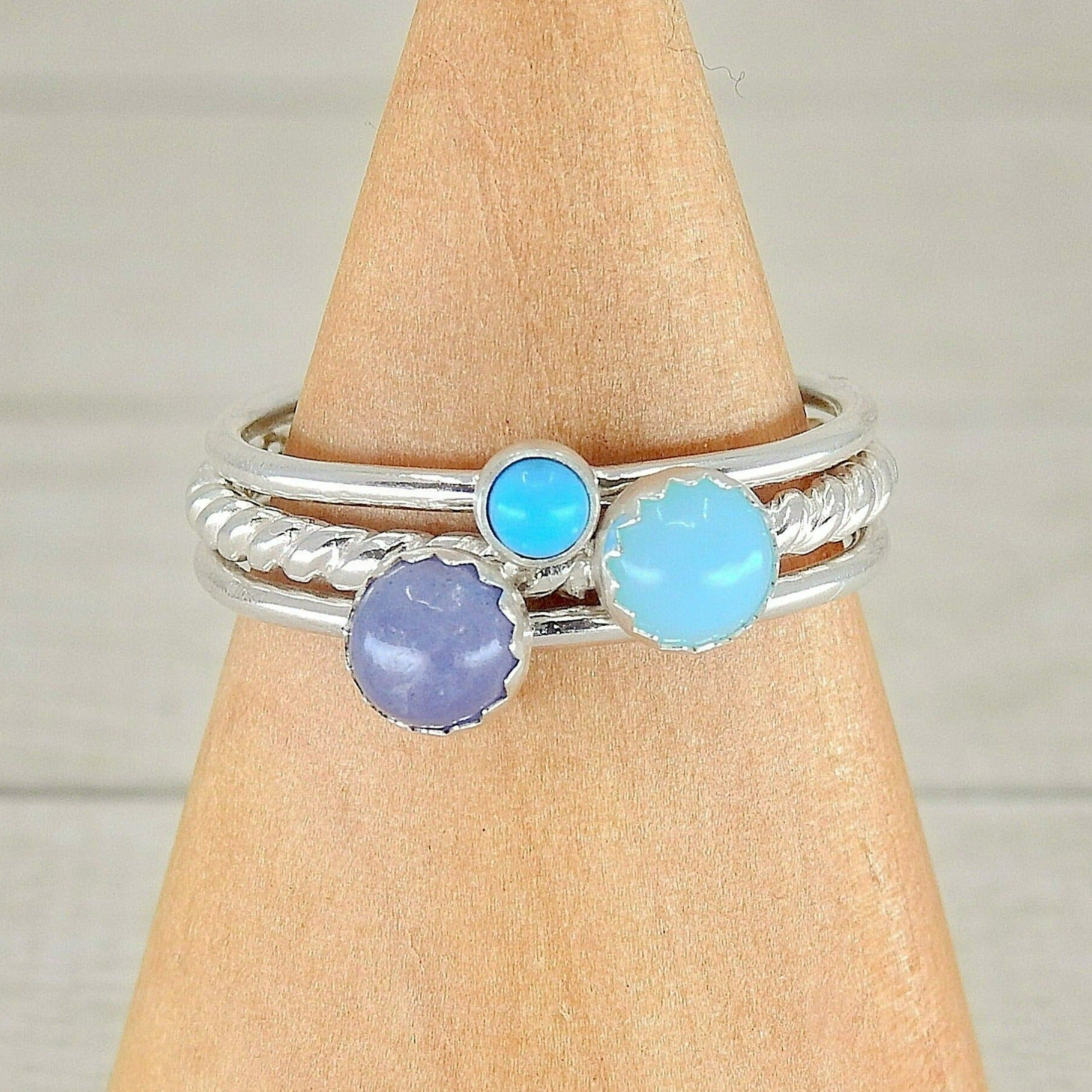The Cerridwen Stack of Communication - Sterling Silver
