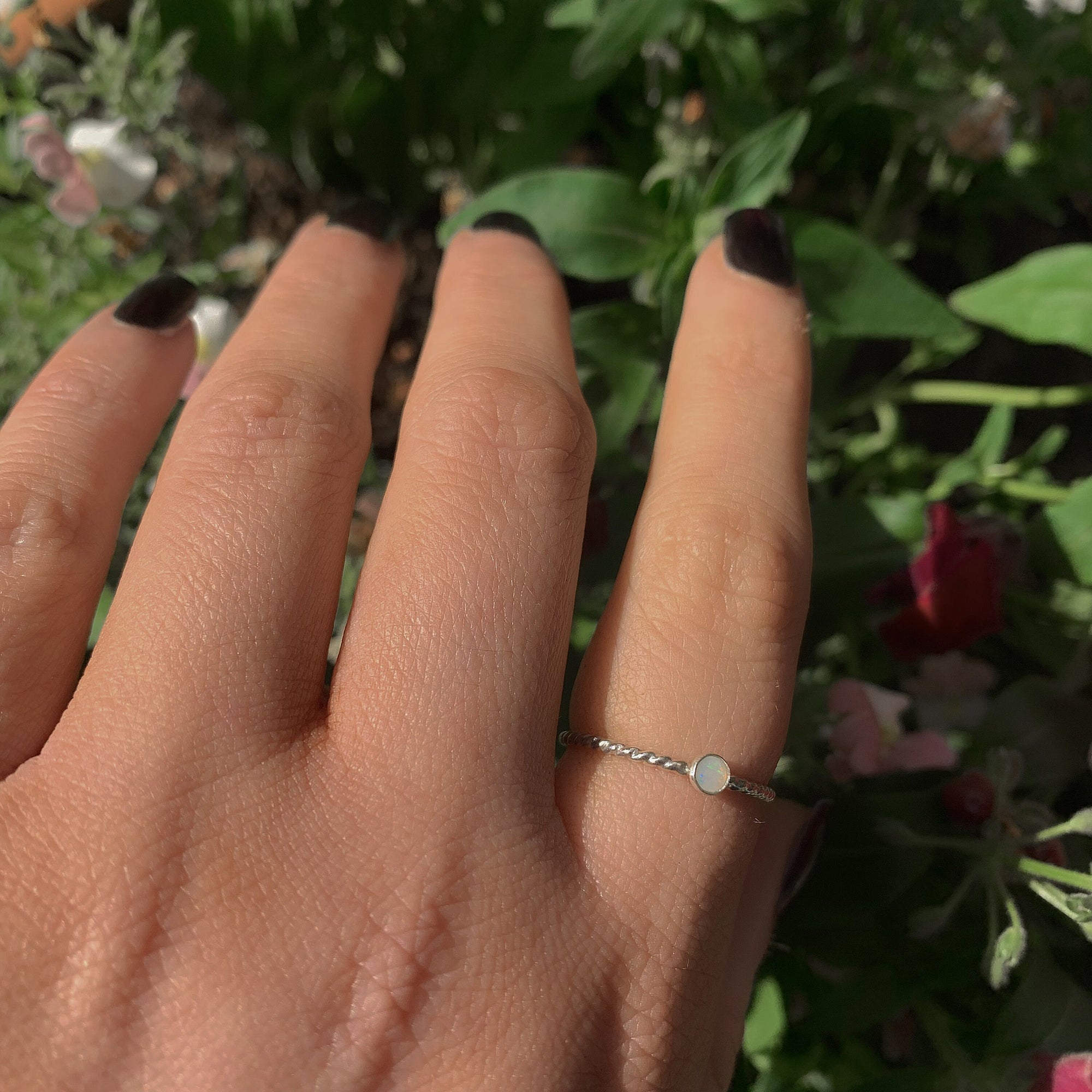 Coober Pedy Opal Ring - Sterling Silver