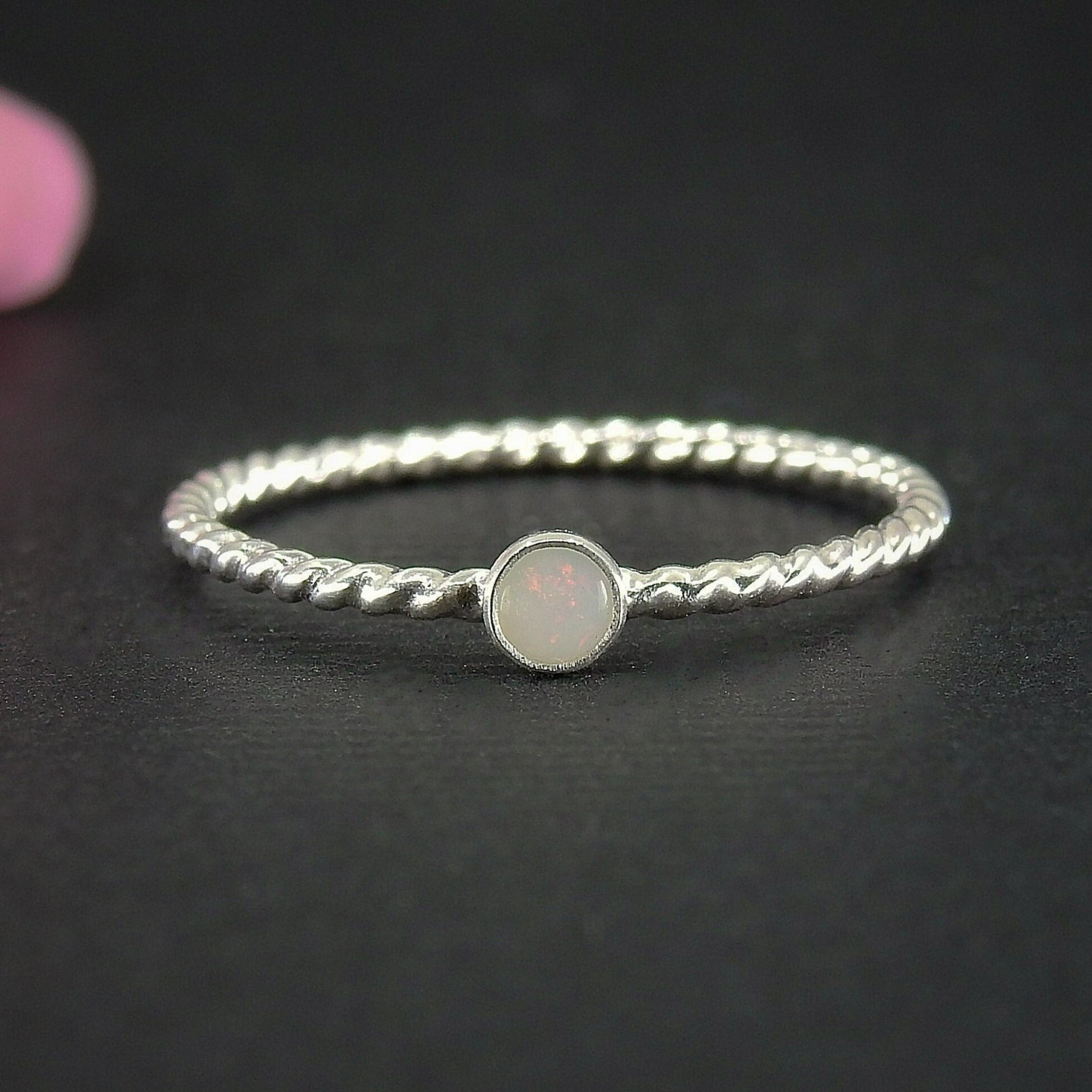 Coober Pedy Opal Ring - Sterling Silver