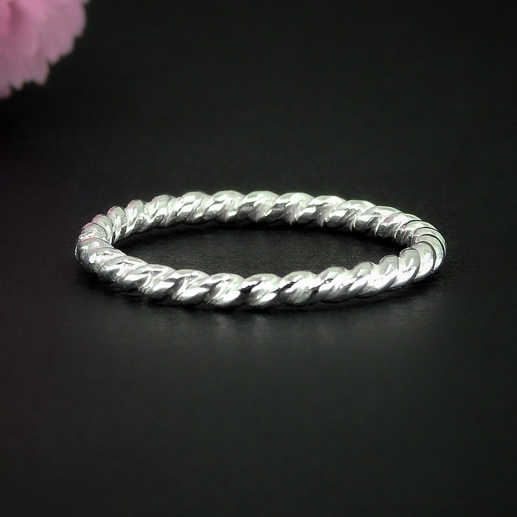 Twist Band Ring - Sterling Silver