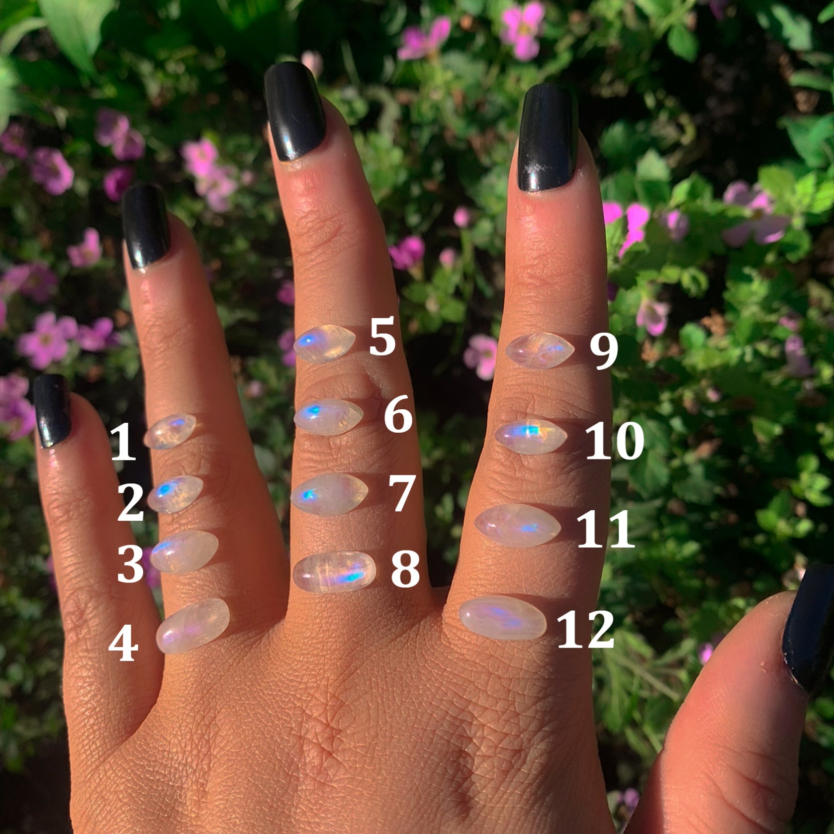 Your Custom Moonstone Jellybean Ring - Made to Order