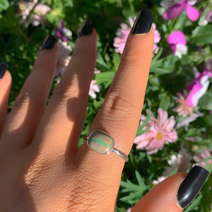 Royston Ribbon Turquoise Ring - Size 9 to 9 1/4 - Sterling Silver - Ribbon Turquoise Jewellery - Genuine Turquoise Ring - Blue & Brown