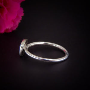 Rose Cut Tanzanite Ring - Size 11 - Sterling Silver - Faceted Tanzanite Jewelry - Dainty Tanzanite Ring - OOAK Tanzanite Handmade Stack Ring