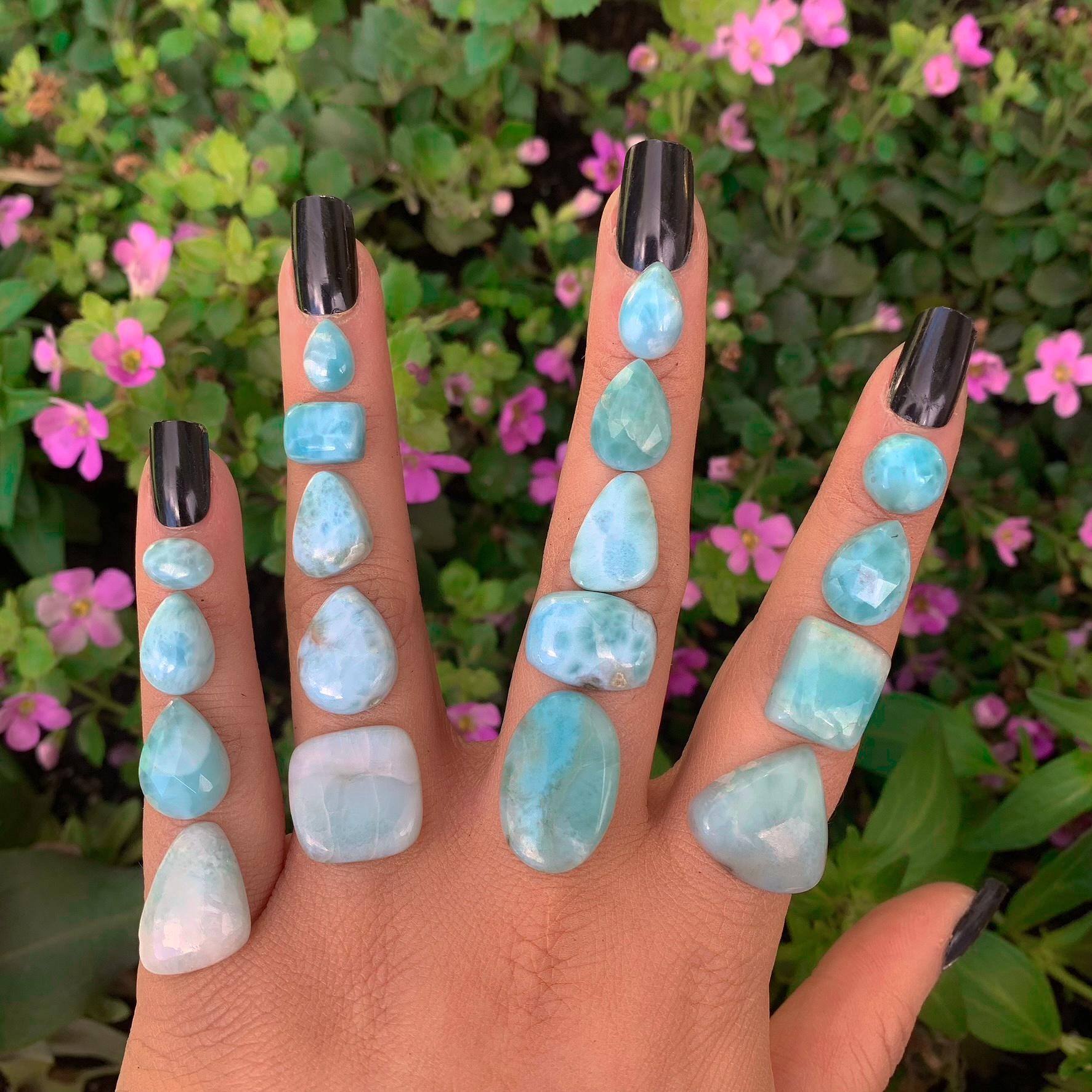 Your Custom Larimar Ring - Made to Order