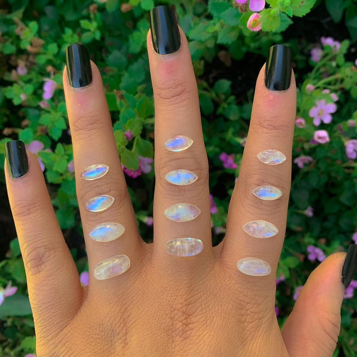 Your Custom Moonstone Jellybean Ring - Sterling Silver - Made to Order - Dainty Moonstone Ring - Moonstone Stacking Ring, Marquise Moonstone