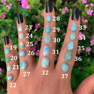 Your Custom Larimar Ring - Made to Order