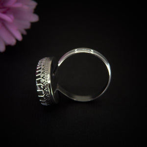 Rainbow Labradorite Ring - Size 12 - Sterling Silver
