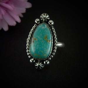 Royston Turquoise Ring - Size 10 - Sterling Silver