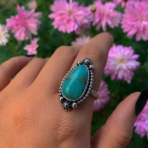 Royston Turquoise Ring - Size 10 - Sterling Silver