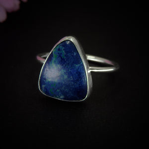 Azurite Ring - Size 8 1/4 - Sterling Silver