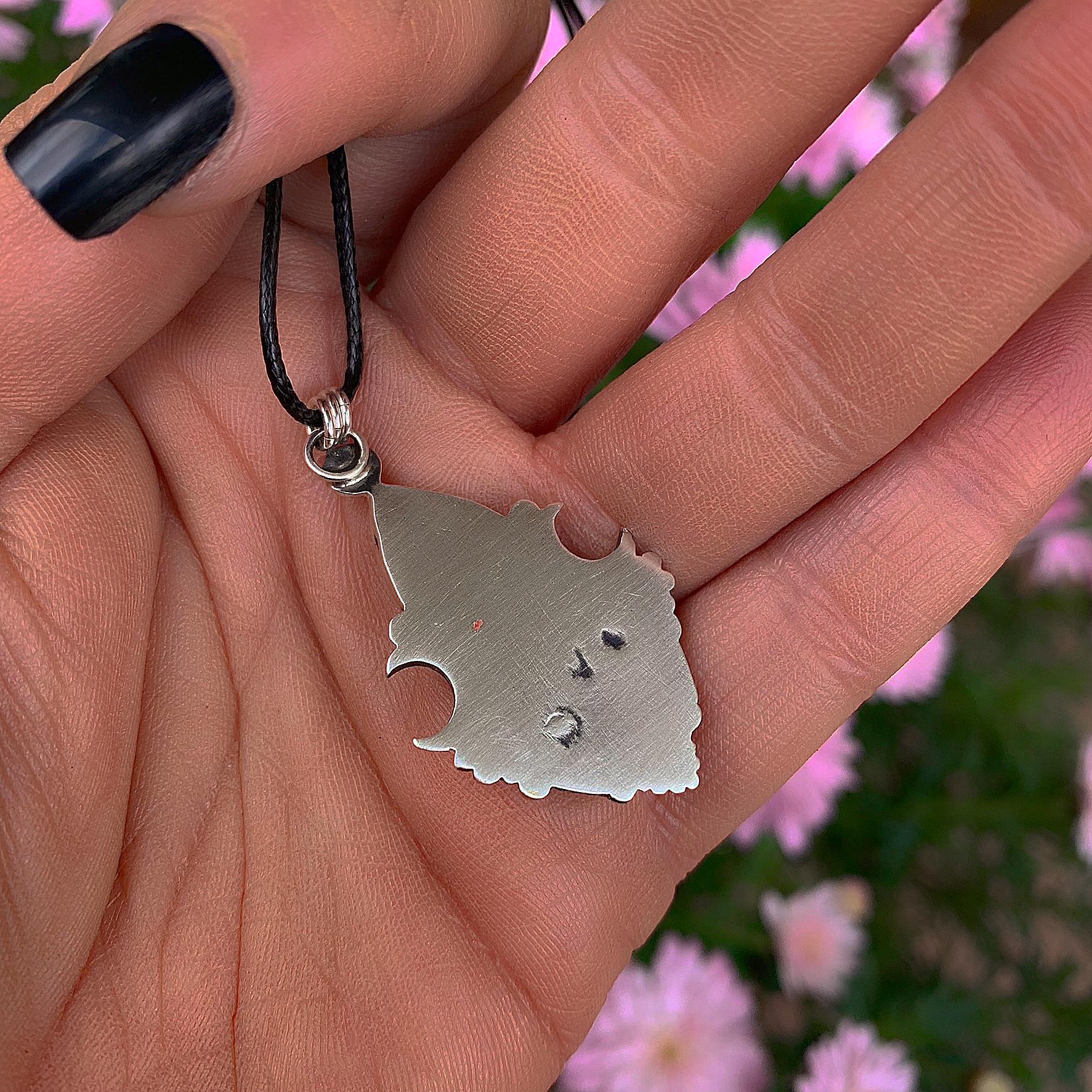 Moonstone & Rose Cut Clear Quartz with Aurora Opal Pendant - Sterling Silver