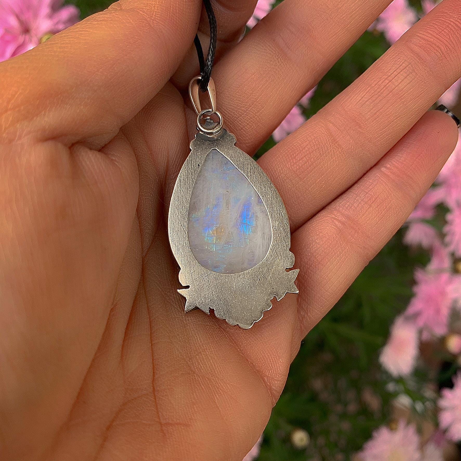Moonstone Star Pendant - Sterling Silver