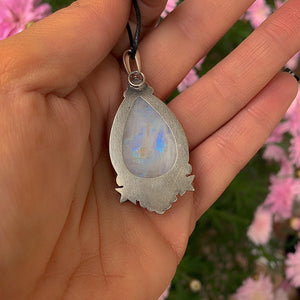 Moonstone Star Pendant - Sterling Silver