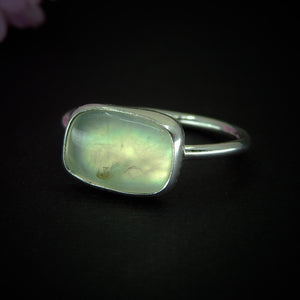 Prehnite Ring - Size 6 1/2 - Sterling Silver