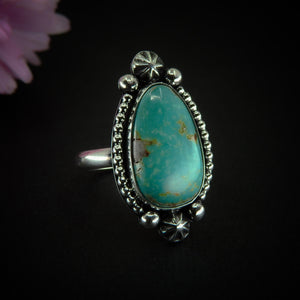 Royston Turquoise Ring - Size 10 - Sterling Silver