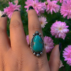 Royston Turquoise Ring - Size 10 - Sterling Silver