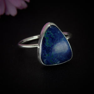 Azurite Ring - Size 8 1/4 - Sterling Silver