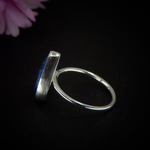 Azurite Ring - Size 8 1/4 - Sterling Silver