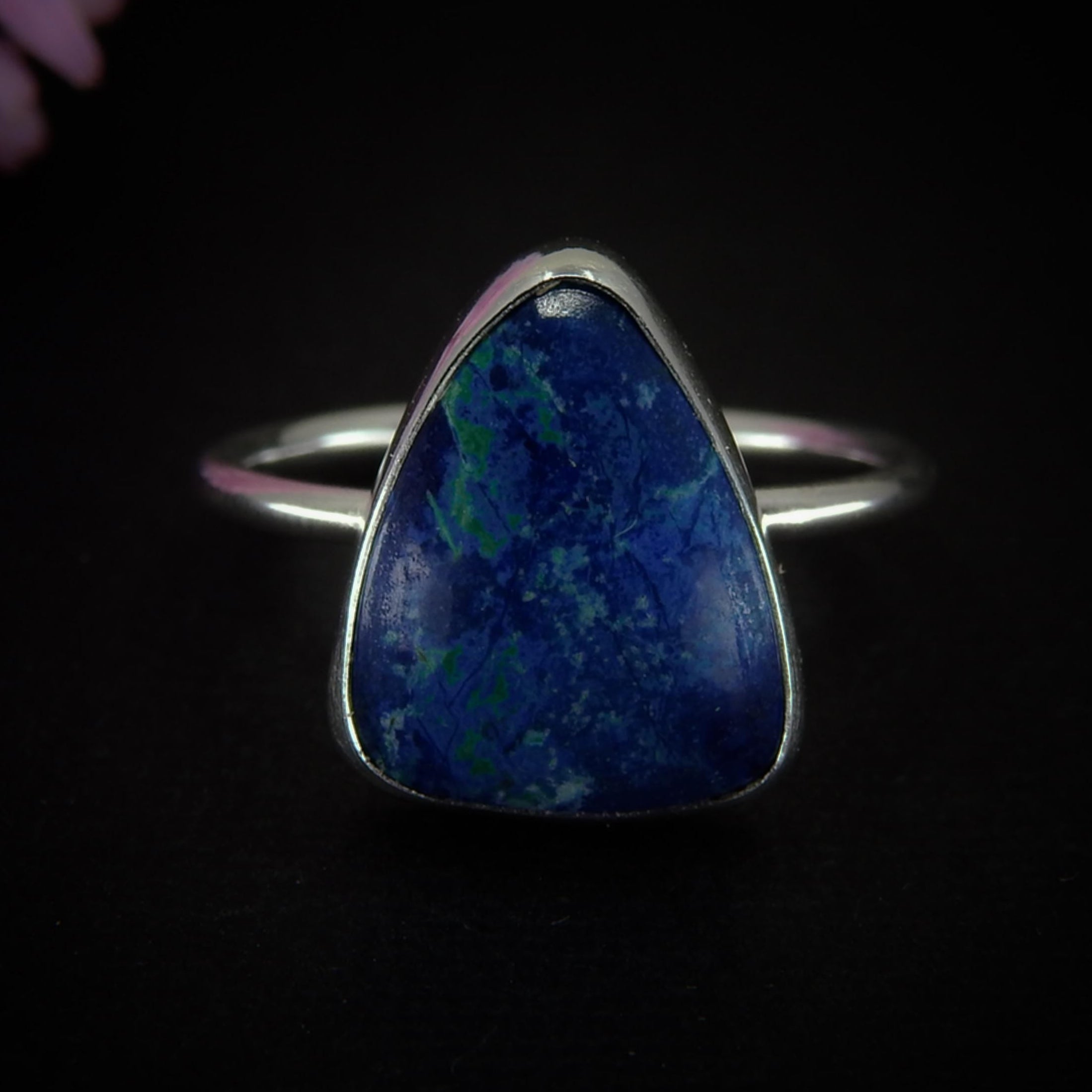 Azurite Ring - Size 8 1/4 - Sterling Silver