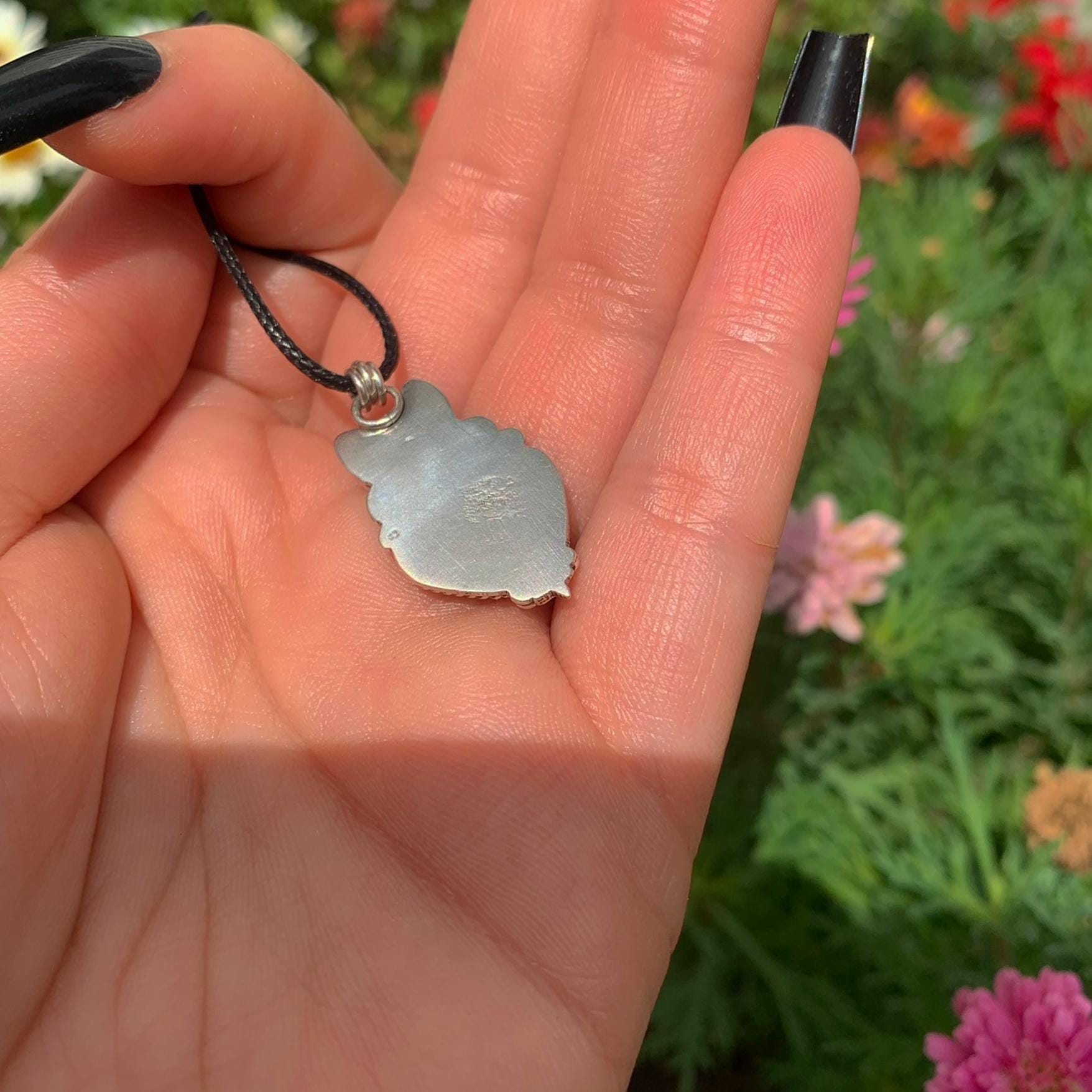 Moonstone & Rose Cut Clear Quartz with Aurora Opal Pendant - Sterling Silver - Crescent Moon Celestial Jewellery