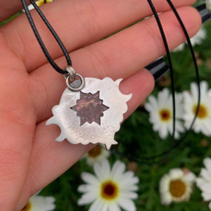 Sunstone Pendant - Sterling Silver - Triple Goddess Necklace - Crescent Moon, Sun and Star Jewelry - Confetti Sunstone Celestial Necklace