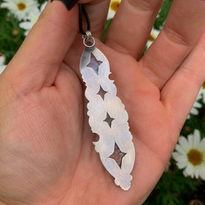 Sunstone & Moonstone Pendant - Sterling Silver - Crescent Moon, Sun and Star Jewelry - Confetti Sunstone -Four Stone Celestial Necklace