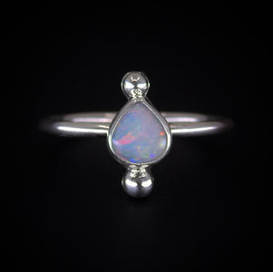 Australian Opal Ring - Size 7 1/2 - Sterling Silver