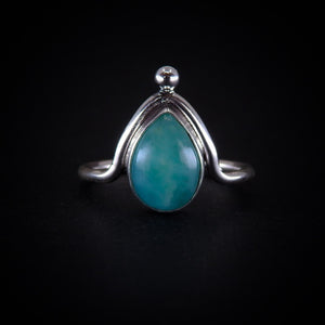 Smithsonite Ring - Size 7 1/2 to 7 3/4 - Sterling Silver
