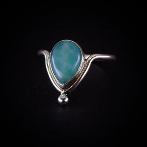 Smithsonite Ring - Size 7 1/2 to 7 3/4 - Sterling Silver