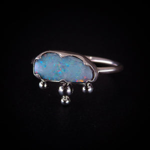 Australian Opal Ring - Size 9 - Sterling Silver