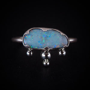 Australian Opal Ring - Size 9 - Sterling Silver