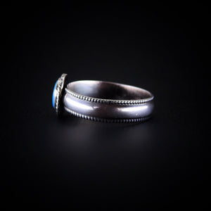 Australian Crystal Opal Ring - Size 11 - Sterling Silver