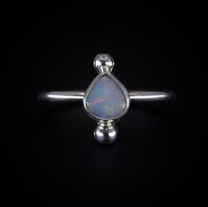 Australian Opal Ring - Size 7 1/2 - Sterling Silver