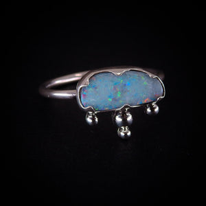 Australian Opal Ring - Size 9 - Sterling Silver