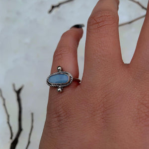 Australian Opal Ring - Size 5 - Sterling Silver