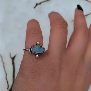 Australian Opal Ring - Size 5 - Sterling Silver