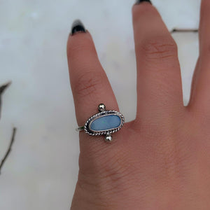 Australian Opal Ring - Size 5 - Sterling Silver