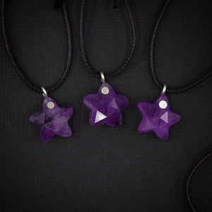 Amethyst Star Pendant - Sterling Silver - Made to Order