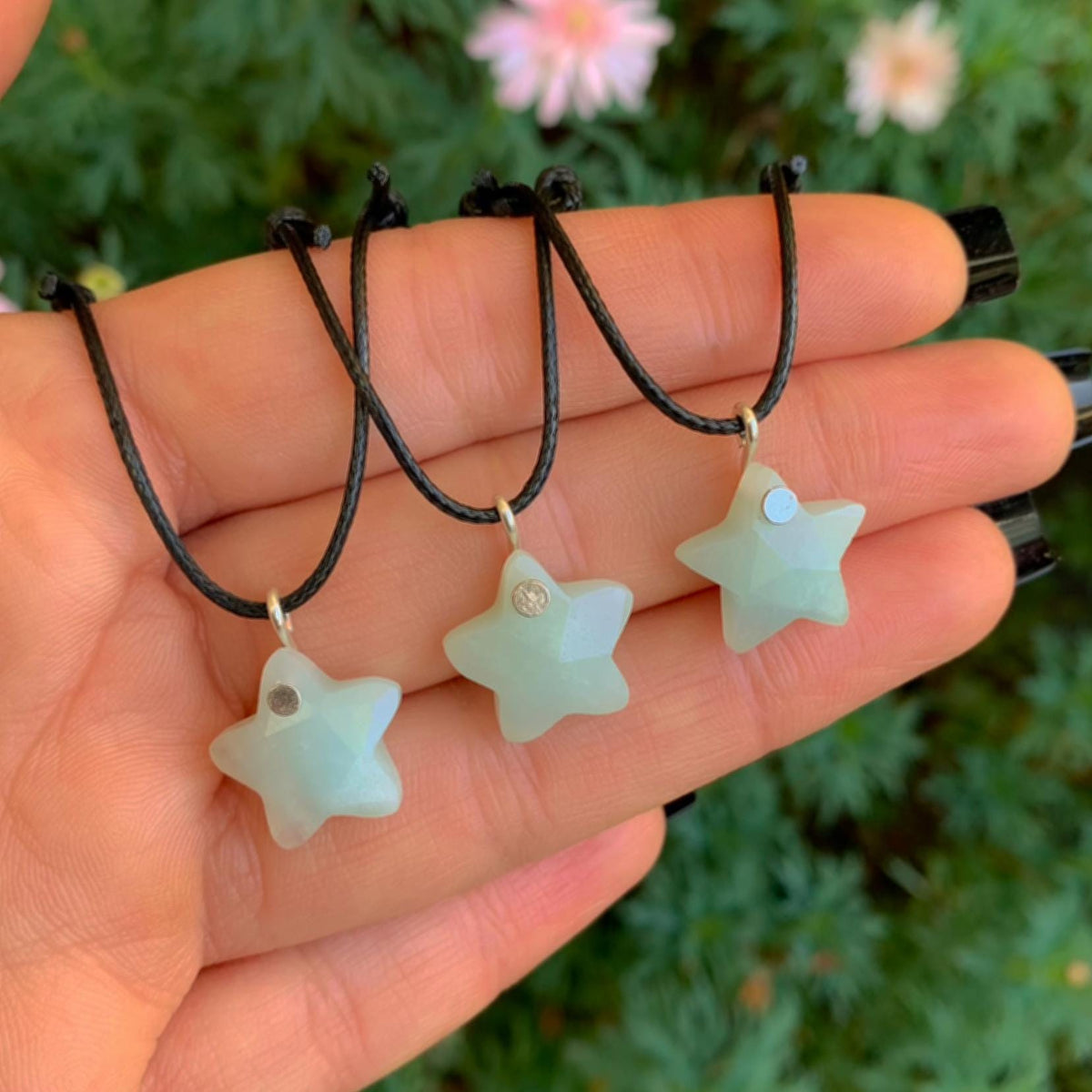 Amazonite Star Pendant - Sterling Silver - Made to Order