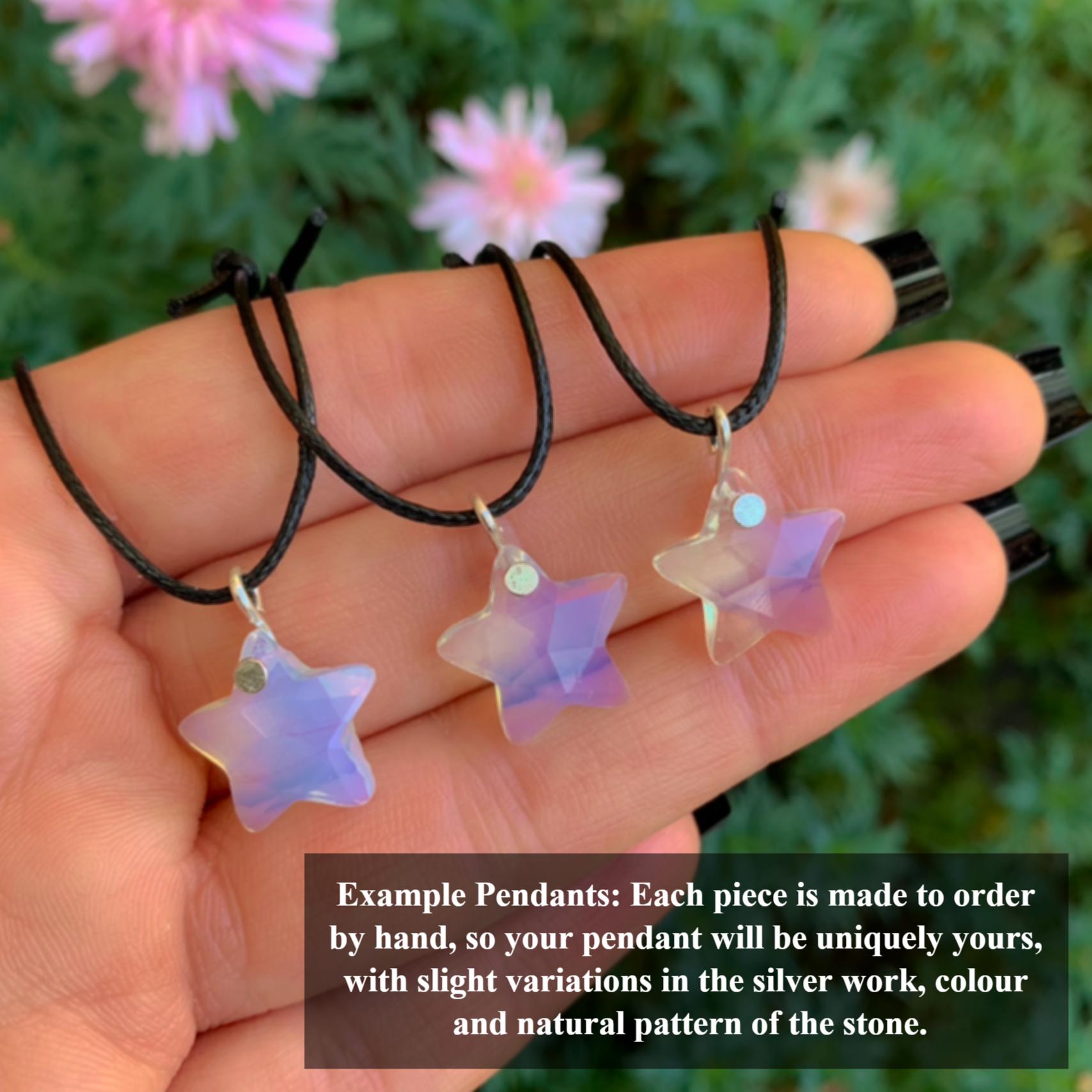 Opalite Star Pendant - Sterling Silver - Made to Order