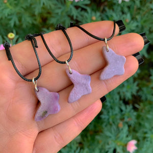 Lepidolite Butterfly Pendant - Sterling Silver - Made to Order