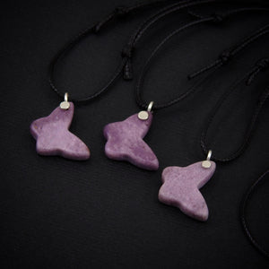 Lepidolite Butterfly Pendant - Sterling Silver - Made to Order