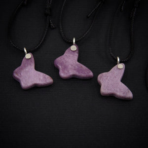 Lepidolite Butterfly Pendant - Sterling Silver - Made to Order