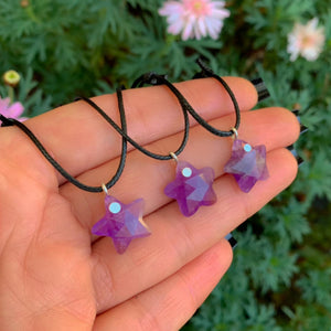 Amethyst Star Pendant - Sterling Silver - Made to Order