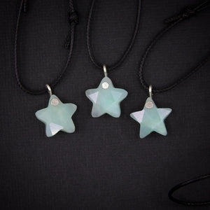 Amazonite Star Pendant - Sterling Silver - Made to Order