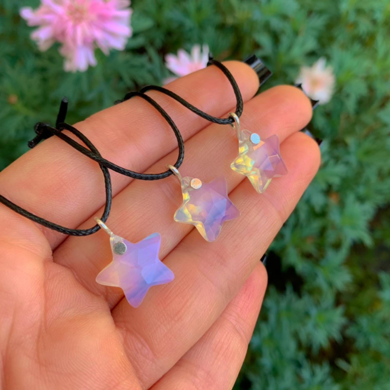 Opalite Star Pendant - Sterling Silver - Made to Order