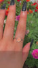 Rose Cut Peach-Pink Opal Ring - Size 9